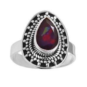 Lavender Opal Ring 925 Sterling Silver (REXT49-83)