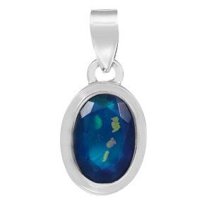 Paraiba Fire Opal 0.9" 925 Silver Pendant (REXT49-129)