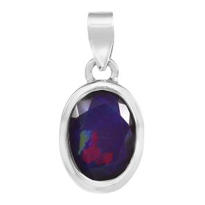 Lavender Fire Opal 1" 925 Silver Pendant (REXT49-131)