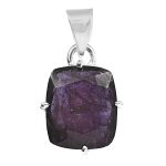 Bloodshot Iolite 1" 925 Silver Pendant (REXT50-41)