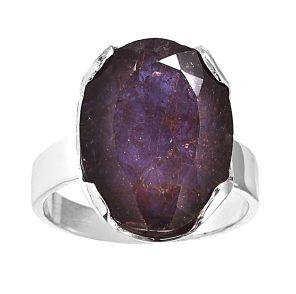 Bloodshot Iolite Size US 9 Sterling Silver Ring (REXT50-9)