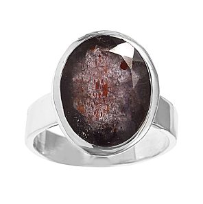 Bloodshot Iolite Size US 8 Sterling Silver Ring (REXT50-4)