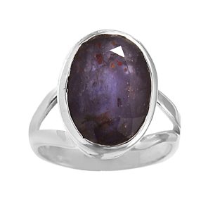 Bloodshot Iolite Size US 6 Sterling Silver Ring (REXT50-7)