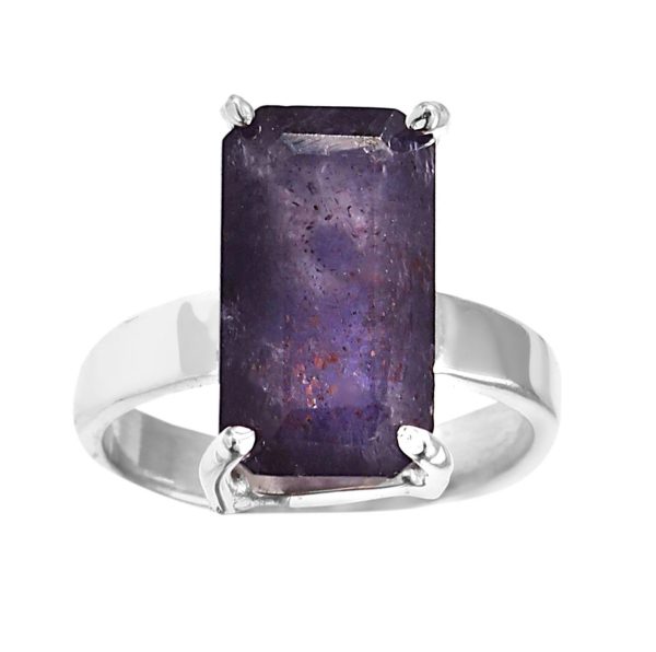 Bloodshot Iolite Size US 6 Sterling Silver Ring (REXT50-8)