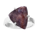 Bloodshot Iolite Size US 8 Sterling Silver Ring (REXT50-14)