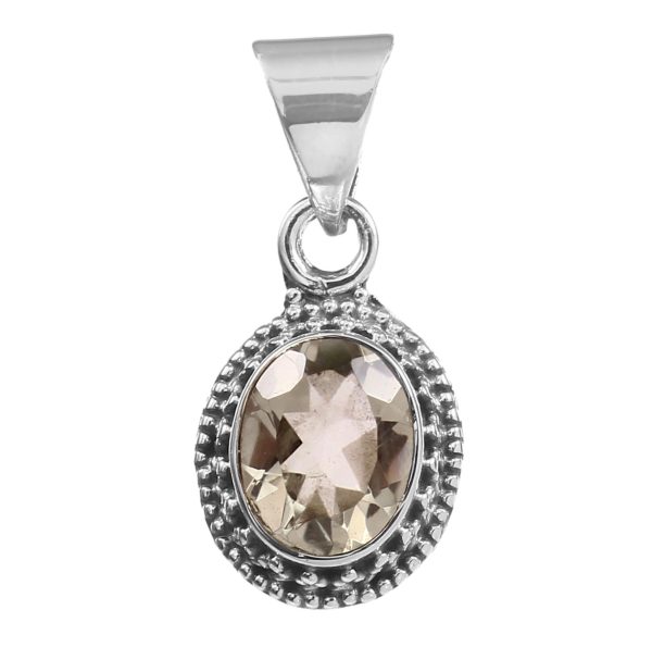 Green Amethyst 1" Sterling Silver Pendant (RS59-210)