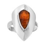 Orange Kyanite Size US-7 Ring Sterling Silver (REXT49-58