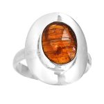 Orange Kyanite Size US-9 Ring Sterling Silver (REXT49-60)