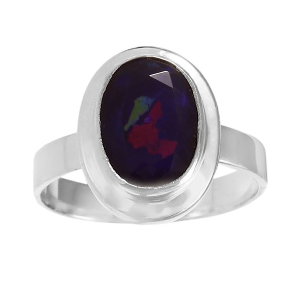 Lavender Fire Opal Ring 925 Sterling Silver (REXT49-163)