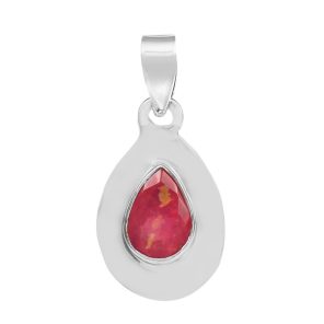 Pink Fire Opal 1" 925 Silver Pendant (REXT49-220)