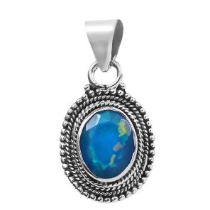 Paraiba Fire Opal 1" 925 Silver Pendant (REXT49-246)