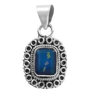 Paraiba Fire Opal 1" 925 Silver Pendant (REXT49-236)