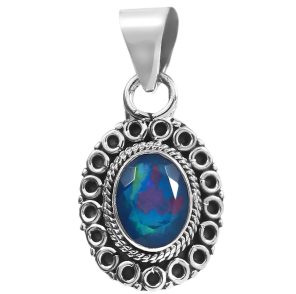 Paraiba Fire Opal 1" 925 Silver Pendant (REXT49-235)