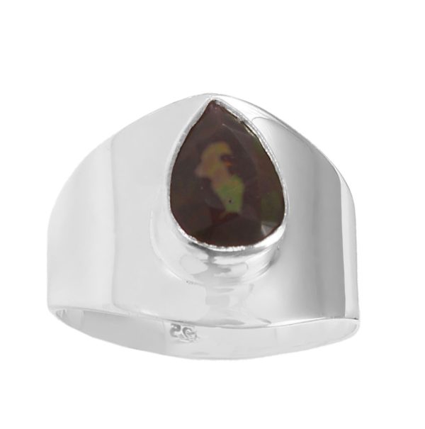 Lavender Fire Opal Ring Size US 7 925 Sterling Silver (REXT49-192)