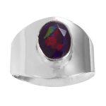 Lavender Fire Opal Ring 925 Sterling Silver (REXT49-190)
