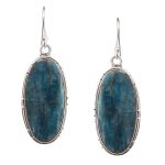Apatite 1.75" 925 Silver Earring (REXT47-52)
