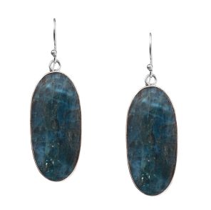 Apatite 1.8" 925 Silver Earring (REXT47-56)