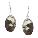 Tree Agate 1.75" 925 Silver Earring (REXT47-69)