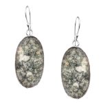 Tree Agate 1.75" 925 Silver Earring (REXT47-70)
