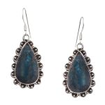 Apatite Nepali Style 1.75" 925 Silver Earring (REXT47-83)