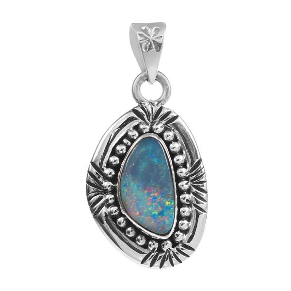 Australian Opal 1.25" 925 Silver Pendant (RS75-3)