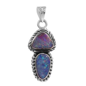 Australian Opal 1.40" 925 Silver Pendant (RS75-5)