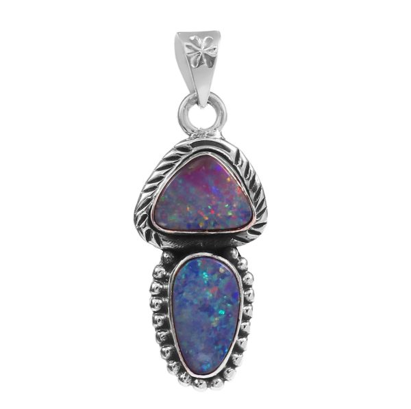 Australian Opal 1.40" 925 Silver Pendant (RS75-5)