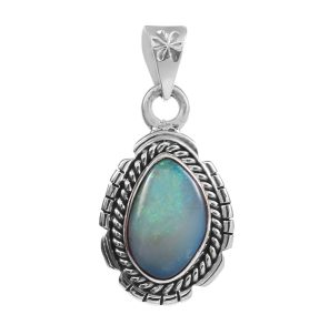 Australian Opal 1.25" 925 Silver Pendant (RS75-9)