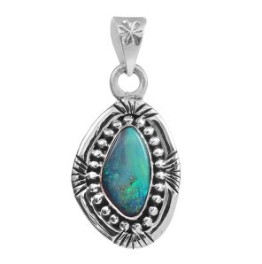 Australian Opal 1.25" 925 Silver Pendant (RS75-14)