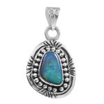 Australian Opal 1.15" 925 Silver Pendant (RS75-16)