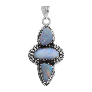 Australian Opal 1.90" 925 Silver Pendant (RS75-18)