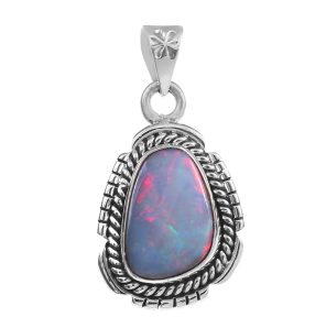 Australian Opal 1.25" 925 Silver Pendant (RS75-19)