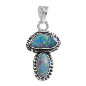 Australian Opal 1.40" 925 Silver Pendant (RS75-24)