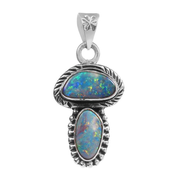 Australian Opal 1.40" 925 Silver Pendant (RS75-24)
