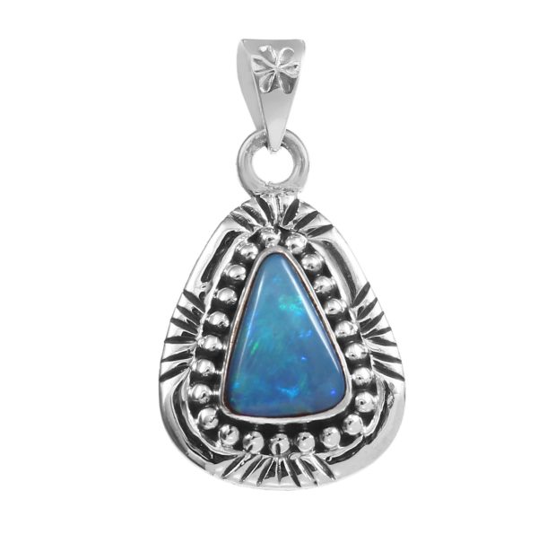 Australian Opal 1.25" 925 Silver Pendant (RS75-28)