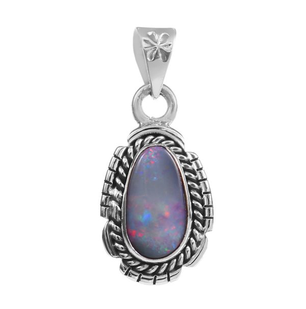 Australian Opal 1.15" 925 Silver Pendant (RS75-31)