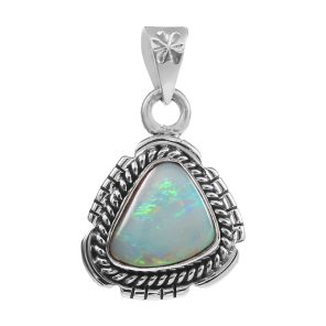 Australian Opal Southwest Style 1.15" 925 Silver Pendant (RS75-33)
