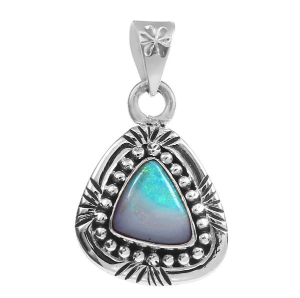 Australian Opal Southwest Style 1.15" 925 Silver Pendant (RS75-35)