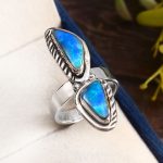 Australian Opal Size US 7 925 Silver Ring (RS75-98)
