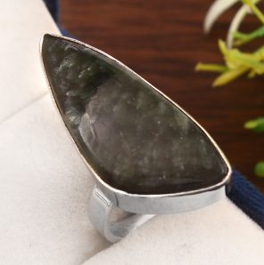 Serphanite Size US 7 925 Sterling Silver Ring (REXT33-33)