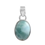 Larimar 1" 925 Silver Pendant (RS100-7)
