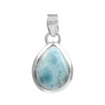 Larimar 1.2" 925 Silver Pendant (RS100-12)