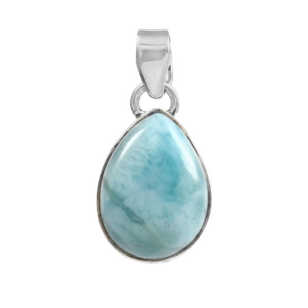 Larimar 1.2" 925 Silver Pendant (RS100-18)