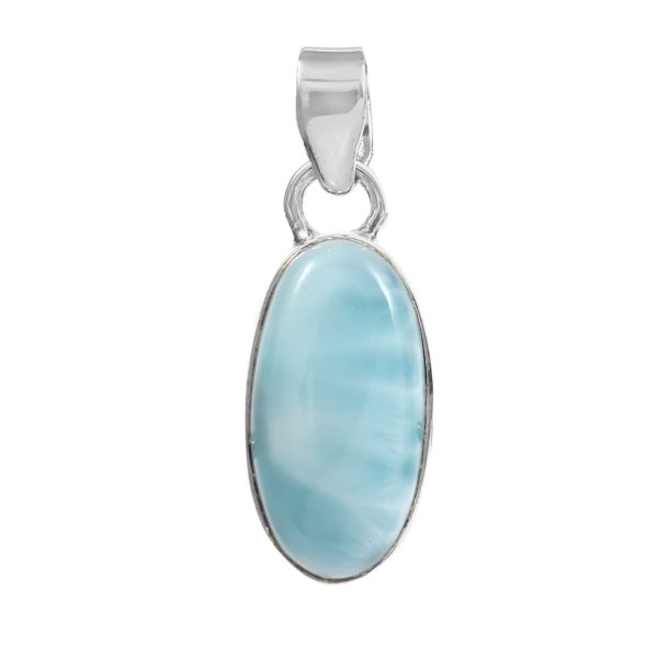 Larimar 1.25" 925 Silver Pendant (RS100-21)