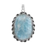 Larimar 2" 925 Silver Pendant (RS100-102)
