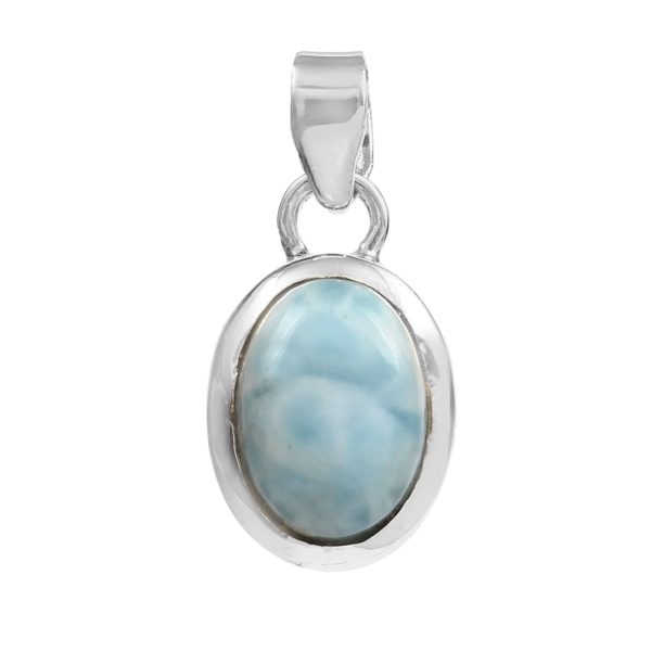 Larimar 1.2" 925 Silver Pendant (RS100-25)