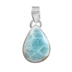 Larimar 1.2" 925 Silver Pendant (RS100-27)