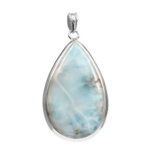 Larimar 2.3" 925 Silver Pendant (RS100-30)