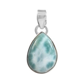 Larimar 1.2" 925 Silver Pendant (RS100-35)