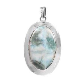 Larimar 2" 925 Silver Pendant (RS100-38)